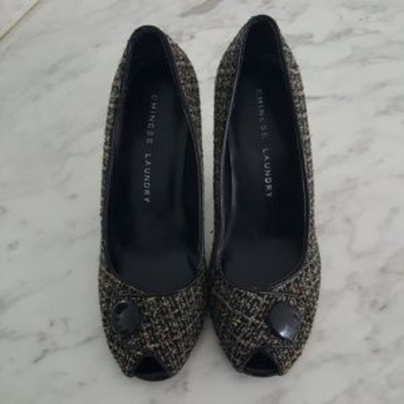 Chinese Laundry | Tweed Heels - Picture 2 of 7